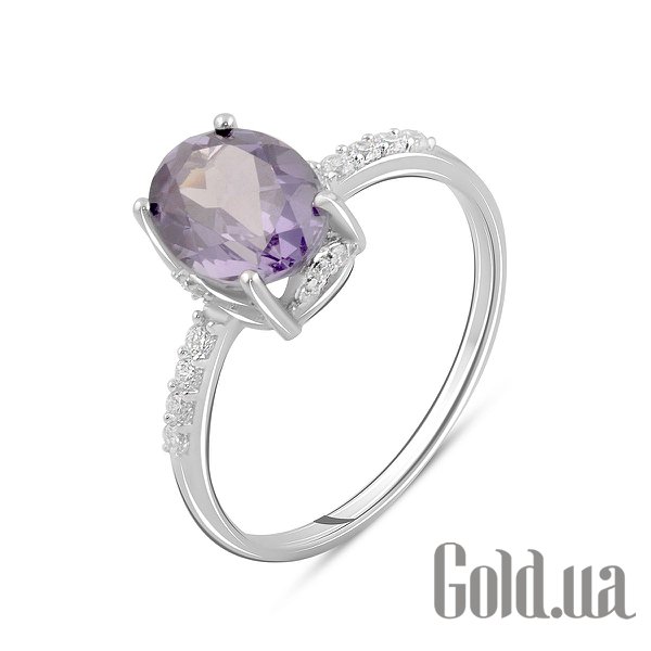 

Женские кольца Fresh Jewelry, Женское серебряное кольцо с куб. циркониями и александритом, 18