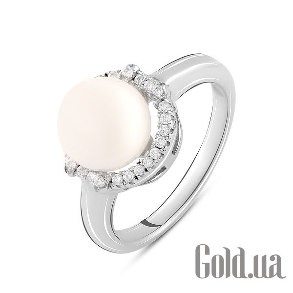 

Женские кольца Fresh Jewelry, Женское серебряное кольцо с куб. циркониями и культив. жемчугом, 16
