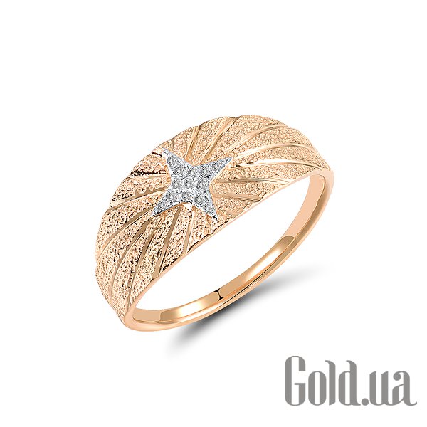 

Кольцо Lurie Jewelry, Женское золотое кольцо с бриллиантами, 17