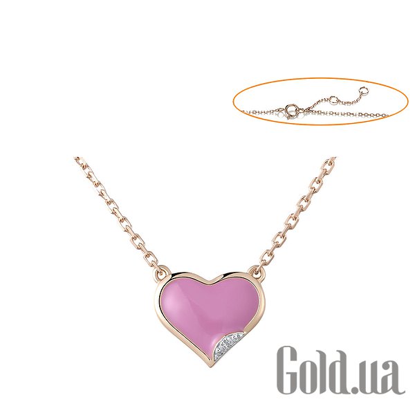 

Колье Lurie Jewelry, Золотое колье с бриллиантами и эмалью, 40