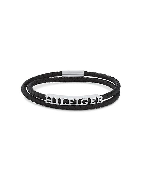Tommy Hilfiger Кожаный браслет со стальными вставками 2790587