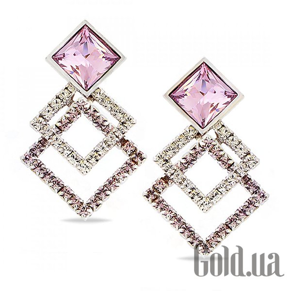 

Пусеты (гвоздики) Kobi, Стальной, Серьги с кристаллами Swarovski