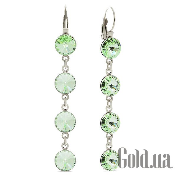 

Серьги с подвесками Kobi, Стальной, Серьги с кристаллами Swarovski