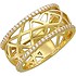 Золотое обручальное кольцо с куб. циркониями - фото 1