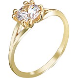 Золотое кольцо с куб. цирконием, 1615630