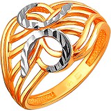 Женское серебряное кольцо в позолоте, 1625614
