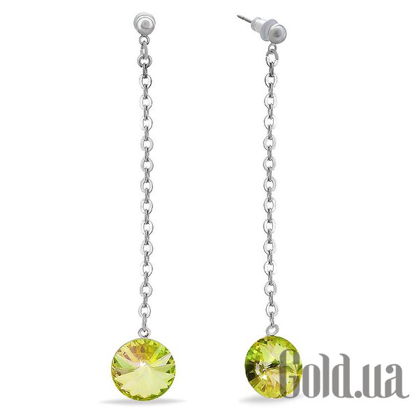 

Серьги с подвесками Kobi, Стальной, Серьги с кристаллами Swarovski