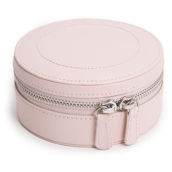 Wolf Шкатулка для украшений Sophia Round Mini Travel Zip Case Rose 392315