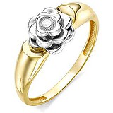 Женское золотое кольцо с бриллиантом, 1684750