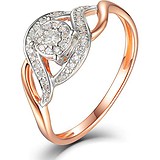 Золотое кольцо с бриллиантами, 1700878