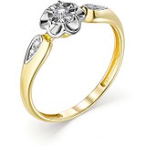 Женское золотое кольцо с бриллиантами, 1703694