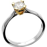 Золотое кольцо с бриллиантом, 1713934