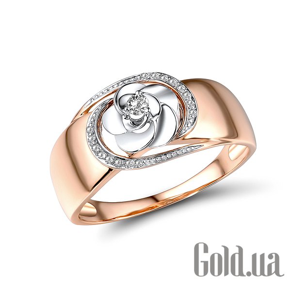 

Кольцо Lurie Jewelry, Женское золотое кольцо с бриллиантами , 18.5