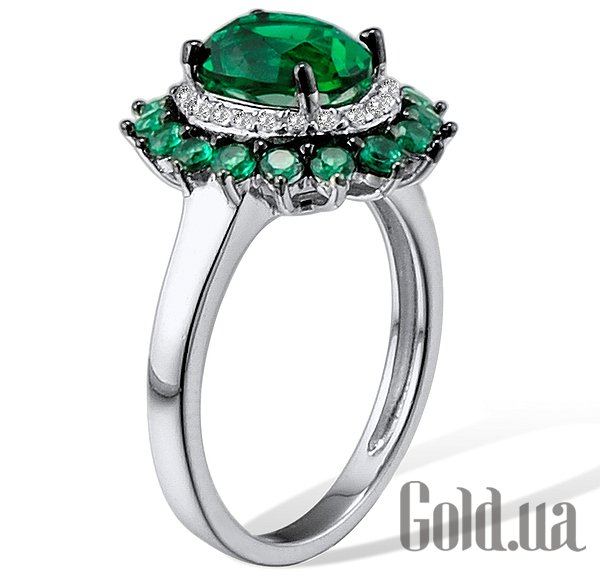 Каблучка Lurie Jewelry Жіноча срібна каблучка з куб. цирконіями, 17