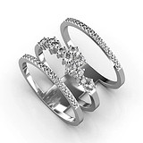 Женское золотое кольцо с бриллиантами, 1768974