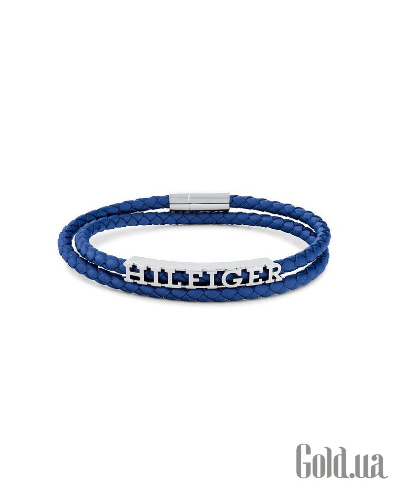 Tommy Hilfiger Шкіряний браслет зі сталевими вставками 2790588