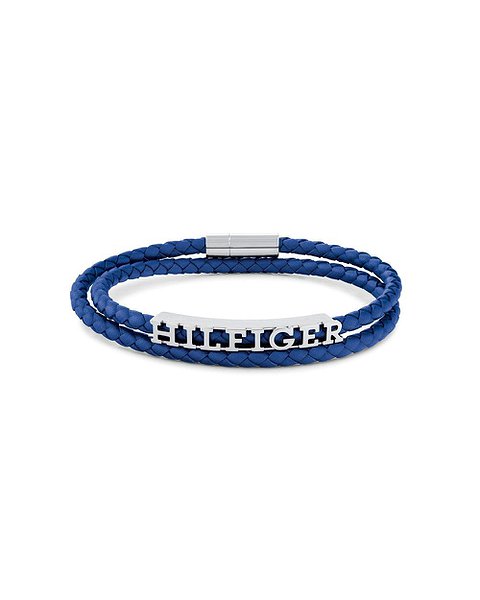 Tommy Hilfiger Кожаный браслет со стальными вставками 2790588