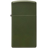 Zippo Зажигалка Slim Green Matte 1627, 1799182