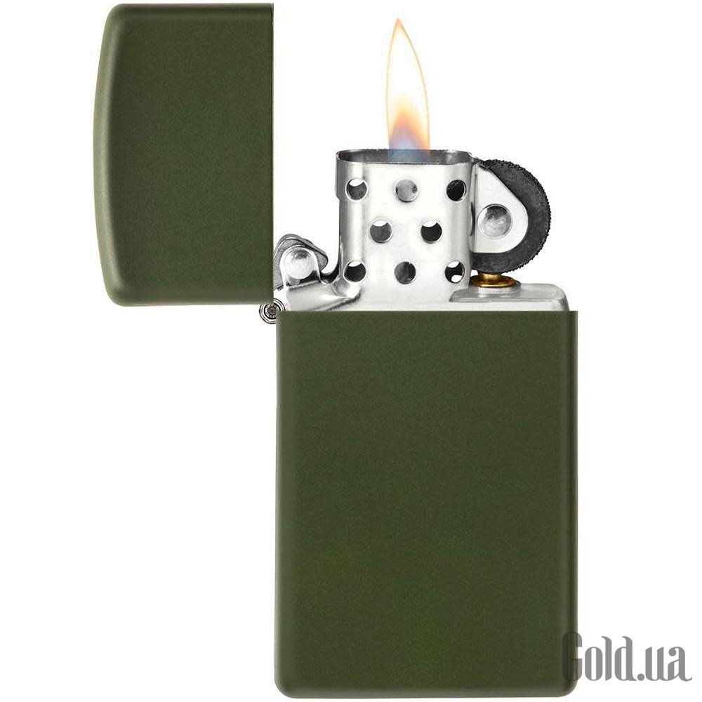 Zippo Зажигалка Slim Green Matte 1627 1627 – изображение 2