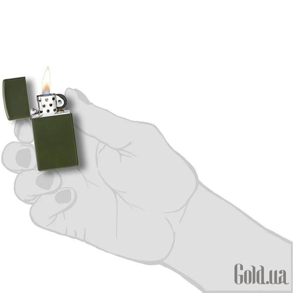 Zippo Зажигалка Slim Green Matte 1627 1627 – изображение 4