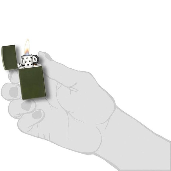 Zippo Зажигалка Slim Green Matte 1627 1627 – изображение 4
