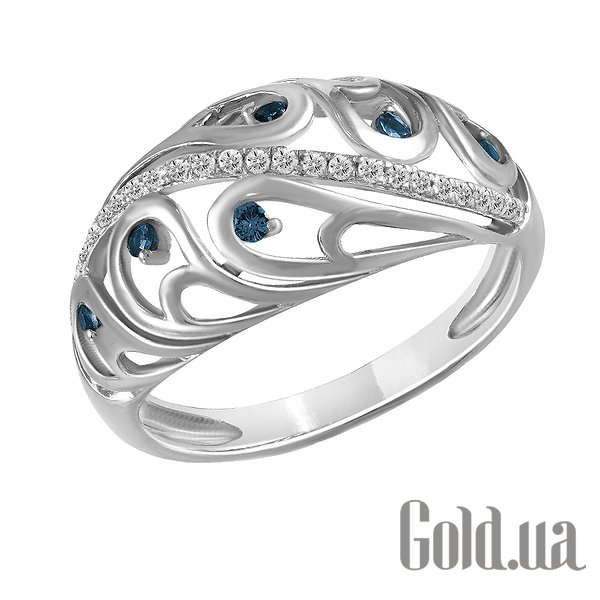 

Кольцо Lurie Jewelry, Женское золотое кольцо с бриллиантами и сапфирами, 19