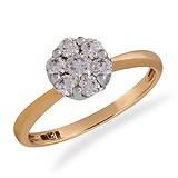 Золотое кольцо с бриллиантами, 1666575
