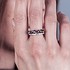 Женское серебряное кольцо с куб.циркониями и цветными камнями - фото 5