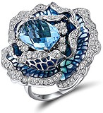 Женское серебряное кольцо с куб. циркониями, 1747983