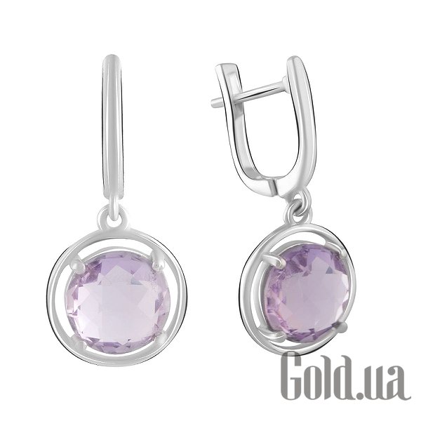 

Серьги с подвесками Fresh Jewelry, Серебряные серьги с аметистами