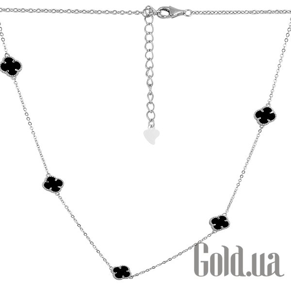 

Женские колье Fresh Jewelry, Серебряное колье с ониксами, 60