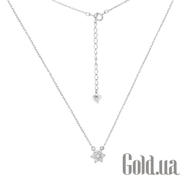 

Женские колье Silvex925, Серебряное колье с куб. циркониями, 35