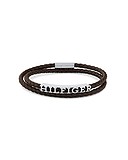 Tommy Hilfiger Шкіряний браслет зі сталевими вставками, 1798671