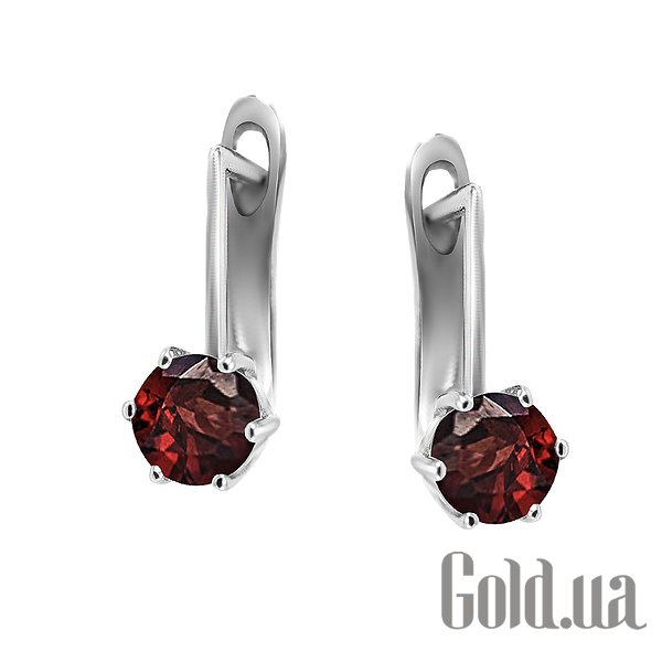 

Серьги Lurie Jewelry, Серебряные серьги с гранатами