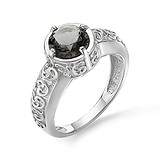 Женское серебряное кольцо с ювелирным стеклом, 1527568
