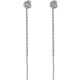 Срібні сережки з куб. цирконіями, 1533200