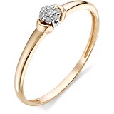Золотое кольцо с бриллиантами, 1603088