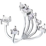 Женское серебряное кольцо с куб. циркониями, 1609744