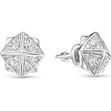 Срібні сережки з куб. цирконіями, 1649936