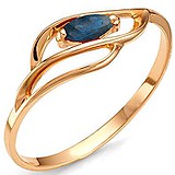 Женское золотое кольцо с сапфиром, 1673744
