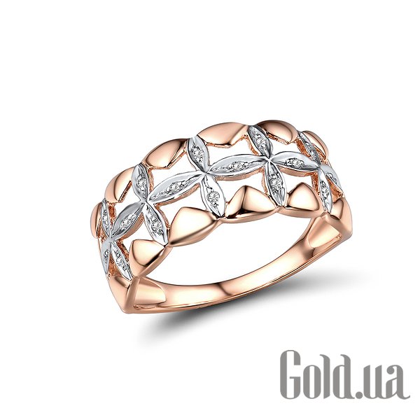 

Кольцо Lurie Jewelry, Женское золотое кольцо с бриллиантами , 19