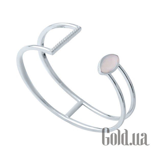

Браслет Fresh Jewelry, Женский серебряный браслет с перламутром и куб. циркониями