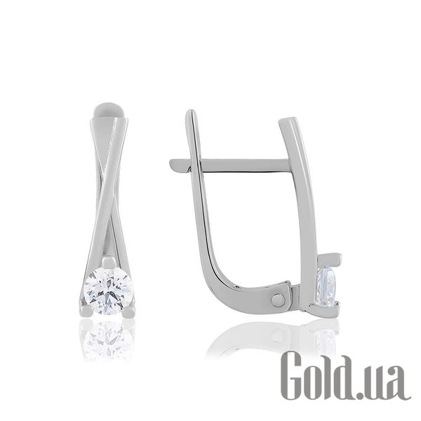 

Серьги Украина, Золотые серьги с Swarovski Zirconia
