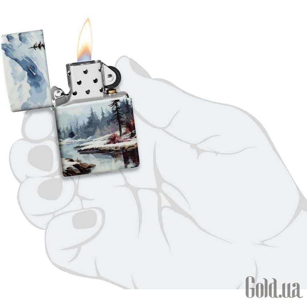 Zippo Зажигалка Frozen Valley із покриттям 540 Color Matte 46702 zp46702 – изображение 4