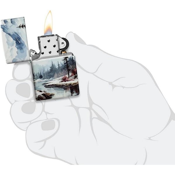 Zippo Зажигалка Frozen Valley із покриттям 540 Color Matte 46702 zp46702 – изображение 4