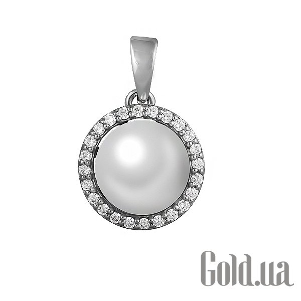 

Женский кулон Lurie Jewelry, Золотой кулон с жемчугом и куб. циркониями