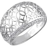 Женское серебряное кольцо с куб. циркониями, 1546001