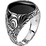 Женское серебряное кольцо с агатом, 1554961