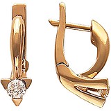 Золотые серьги с бриллиантами, 1605649