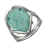 Женское серебряное кольцо с празиолитом, 1617425